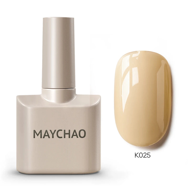 MAYCHAO 12ml Gel Nail Polish – 48 Vibrant Colors, Semi-Permanent UV LED Glossy & Frosted Finish