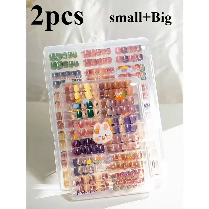 Transparent Nail Art Storage Book – Dustproof Display for Nail Designs