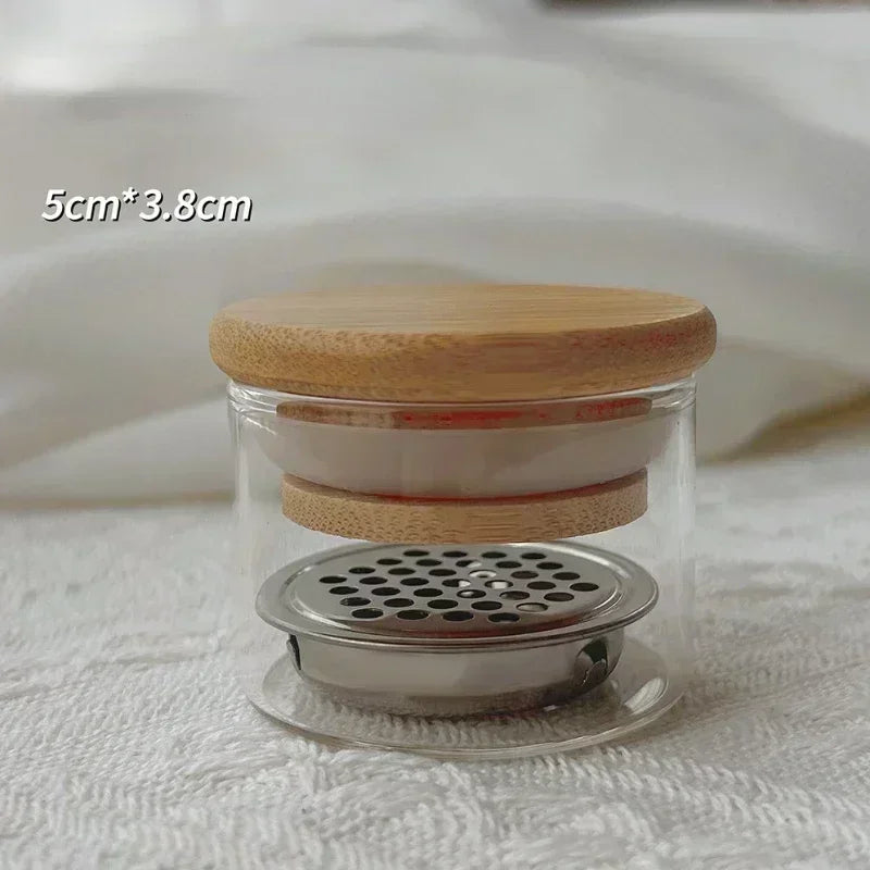 Nail Brush Cleaning Cup – Glass Crystal & Stainless Steel Mesh Filter