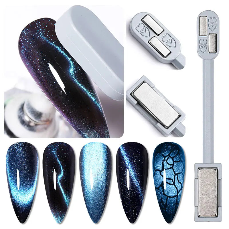 Strong Cat Magnetic Stick for UV Gel Polish Nail Art Decoration, Multi-Function Magnet Pen Tool