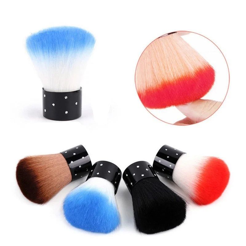 1pc Nail Dust Cleaning Brush – Soft Nylon Brush for Acrylic & UV Gel Manicure/Pedicure Tools