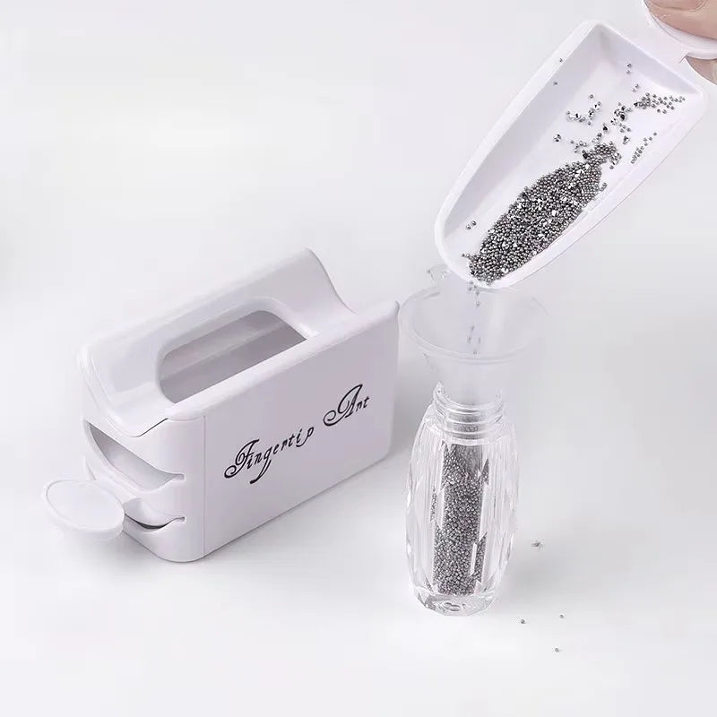 Portable Recovery Box for Nail Glitter Powder – Convenient Storage for Nail Art Supplies