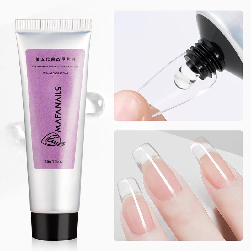 3D Nail Sculpting Clear Gel – 30g Moulding Gel for Nail Art, Embossed Candy Gel, Rhinestone Adhesive