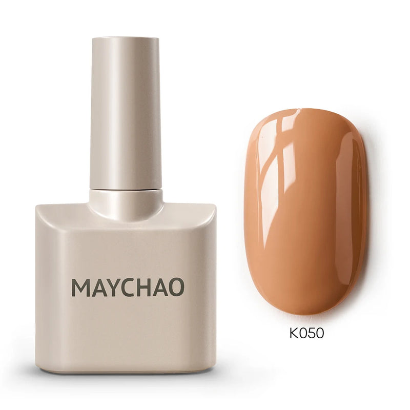 MAYCHAO 12ml Gel Nail Polish – 48 Vibrant Colors, Semi-Permanent UV LED Glossy & Frosted Finish