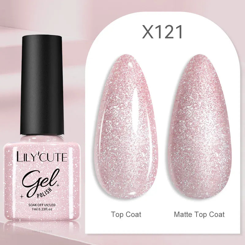 LILYCUTE 5ml Super Bright Metallic Painting Liner Gel – Silver & Holographic UV Gel & More Colours