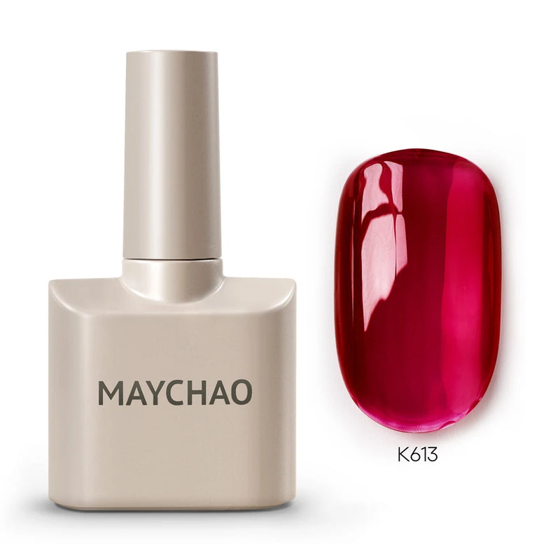 MAYCHAO 12ml Gel Nail Polish – 48 Vibrant Colors, Semi-Permanent UV LED Glossy & Frosted Finish