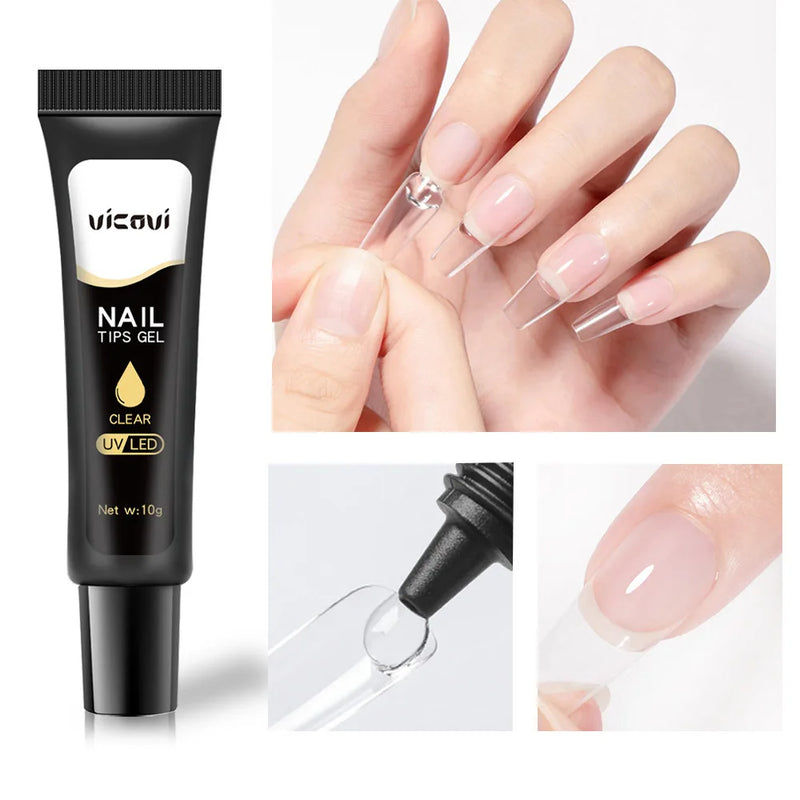 3D Nail Sculpting Clear Gel – 30g Moulding Gel for Nail Art, Embossed Candy Gel, Rhinestone Adhesive