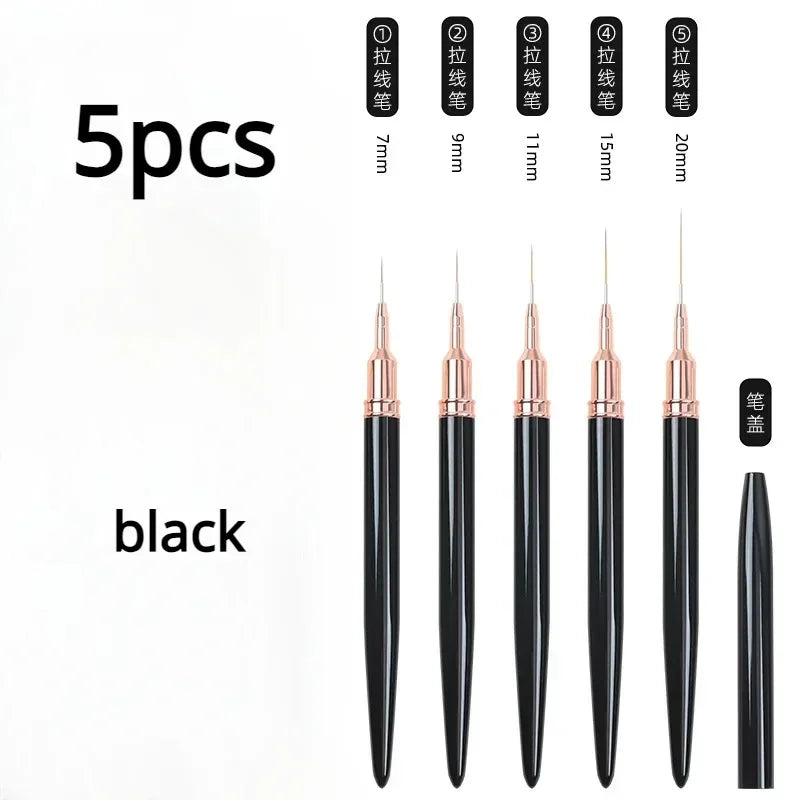 Nail Art Liner Brushes – Precision Striping & Detailing Tool