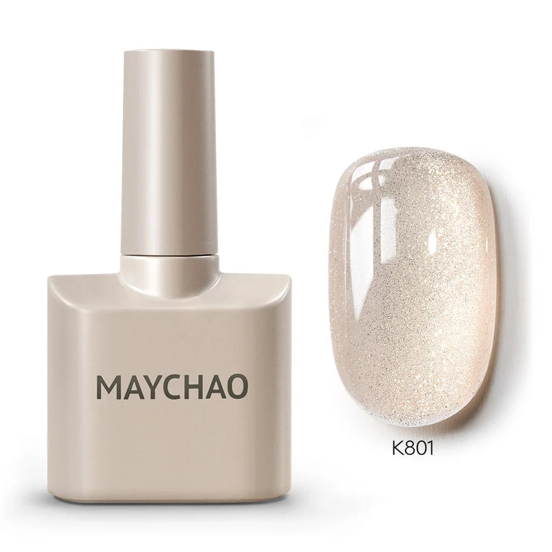 MAYCHAO 12ml Gel Nail Polish – 48 Vibrant Colors, Semi-Permanent UV LED Glossy & Frosted Finish