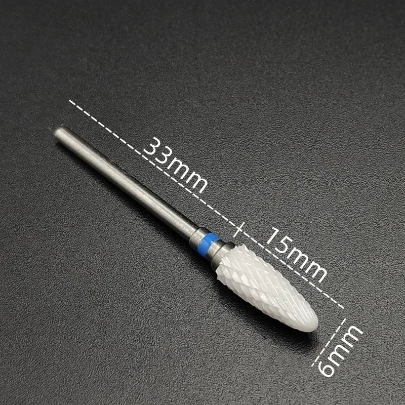 Ceramic Carbide Nail Drill Bit – Electric Milling Cutter for Manicure & Pedicure