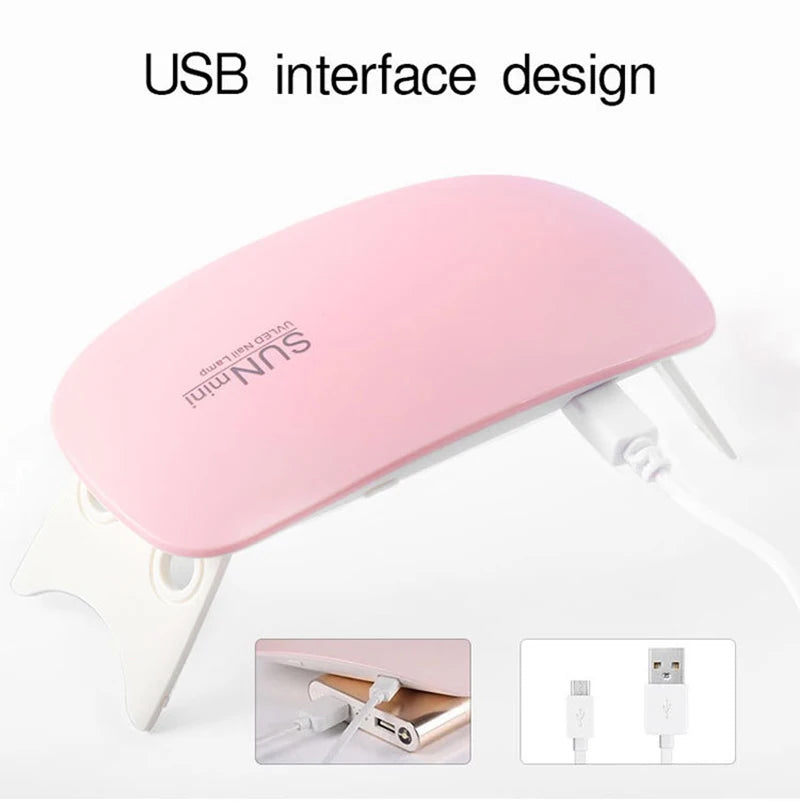 Portable 6W USB Mini Nail Dryer – Fast & Convenient UV/LED Nail Lamp