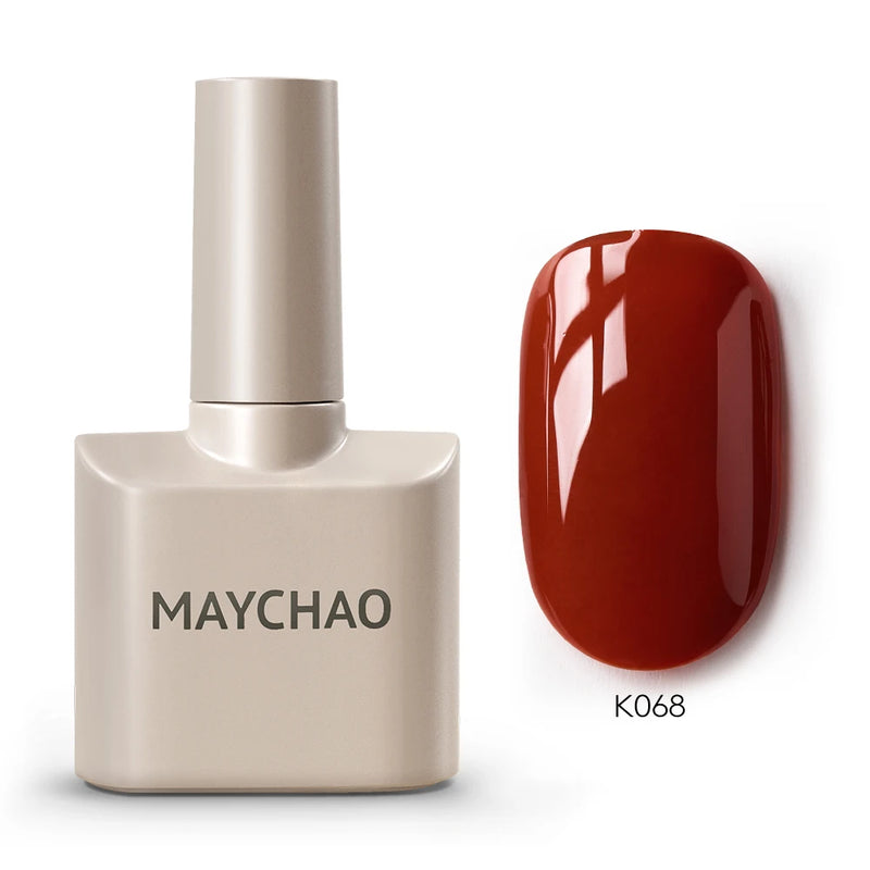 MAYCHAO 12ml Gel Nail Polish – 48 Vibrant Colors, Semi-Permanent UV LED Glossy & Frosted Finish