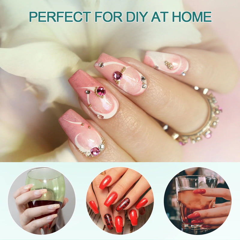 Nailpop 120pcs Gel X Nail Tips – Medium/Short Almond & Square Soft Gel Tips