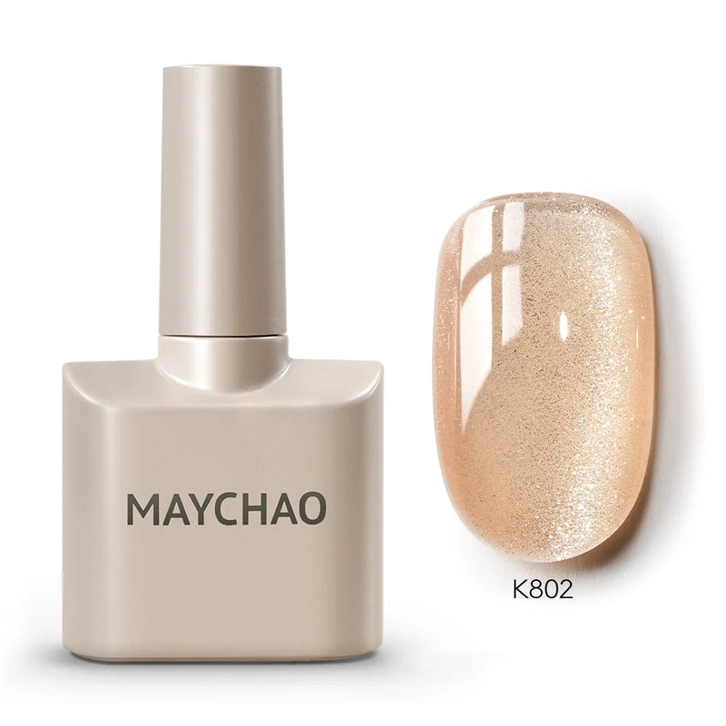 MAYCHAO 12ml Gel Nail Polish – 48 Vibrant Colors, Semi-Permanent UV LED Glossy & Frosted Finish