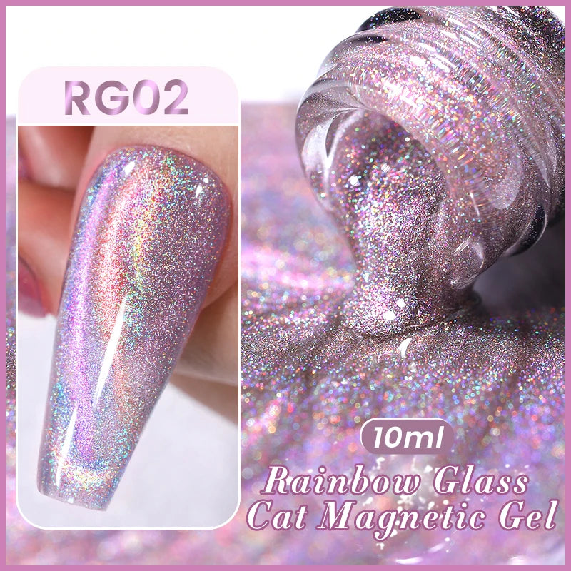 BORN PRETTY Auroras Cat Magnetic Gel Nail Polish 10ml – Semi-Permanent Jelly Glass Effect