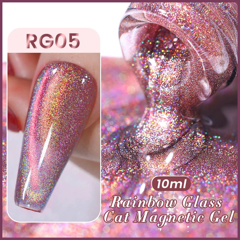 BORN PRETTY Auroras Cat Magnetic Gel Nail Polish 10ml – Semi-Permanent Jelly Glass Effect