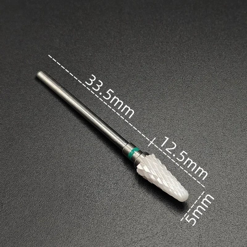 Ceramic Carbide Nail Drill Bit – Electric Milling Cutter for Manicure & Pedicure