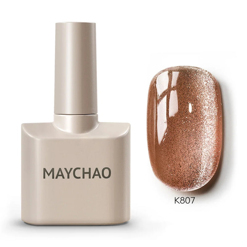 MAYCHAO 12ml Gel Nail Polish – 48 Vibrant Colors, Semi-Permanent UV LED Glossy & Frosted Finish