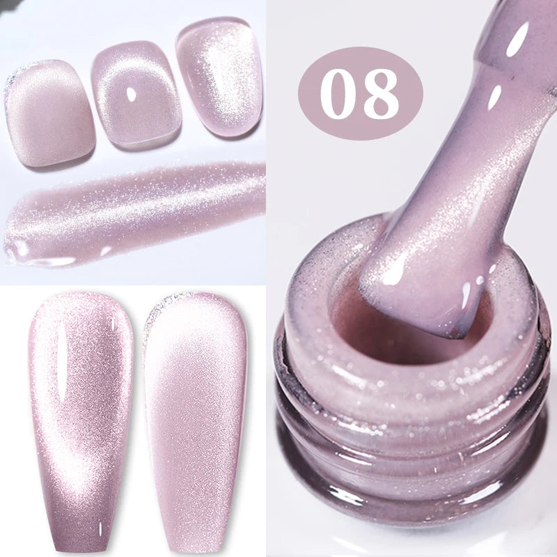 BORN PRETTY 10ml Silver Water Light Cat Magnetic Gel Nail Polish – Semi Permanent