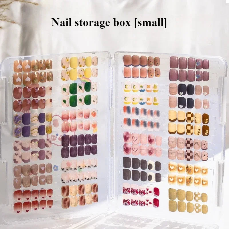 Transparent Nail Art Storage Book – Dustproof Display for Nail Designs