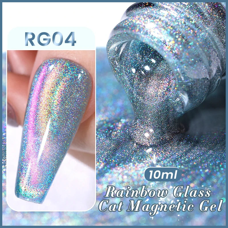 BORN PRETTY 10ml Purple Water Light Cat Magnetic Gel Polish – Soak Off UV LED Varnish