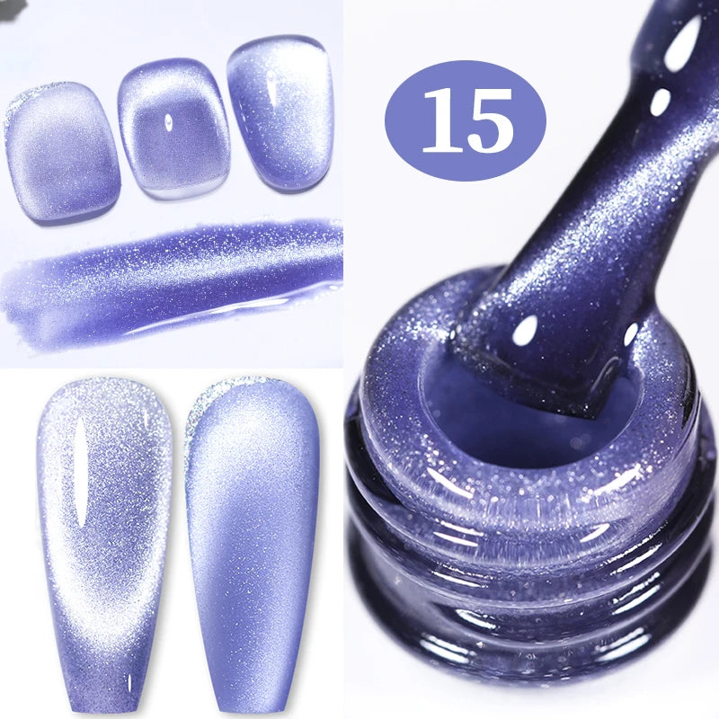 BORN PRETTY 10ml Silver Water Light Cat Magnetic Gel Nail Polish – Semi Permanent