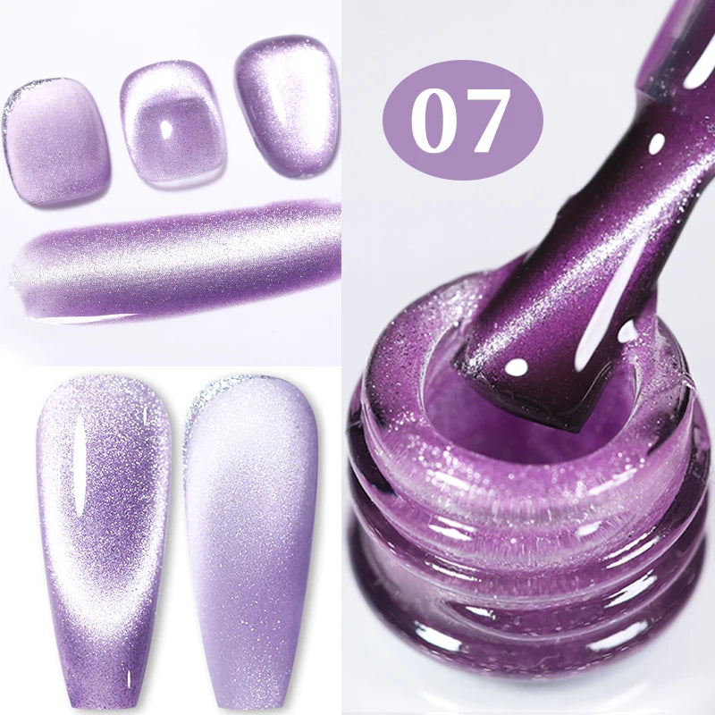 BORN PRETTY 10ml Magnetic Cat Eye Gel Nail Polish – Soak Off UV LED Crystal Nail Art Manicure