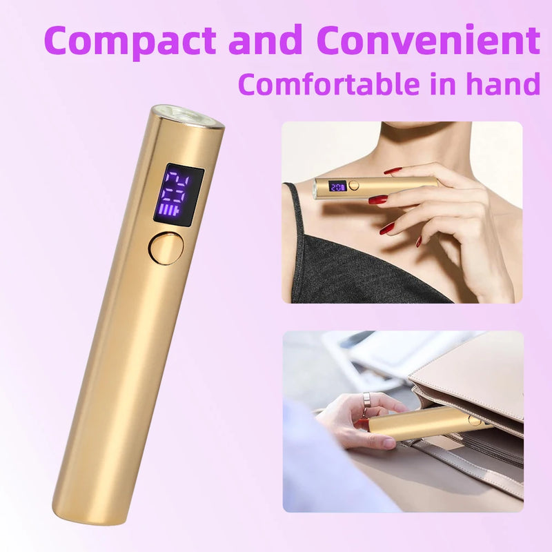 Portable Mini UV LED Nail Lamp – Quick-Dry Rechargeable Nail Dryer for Gel Polish