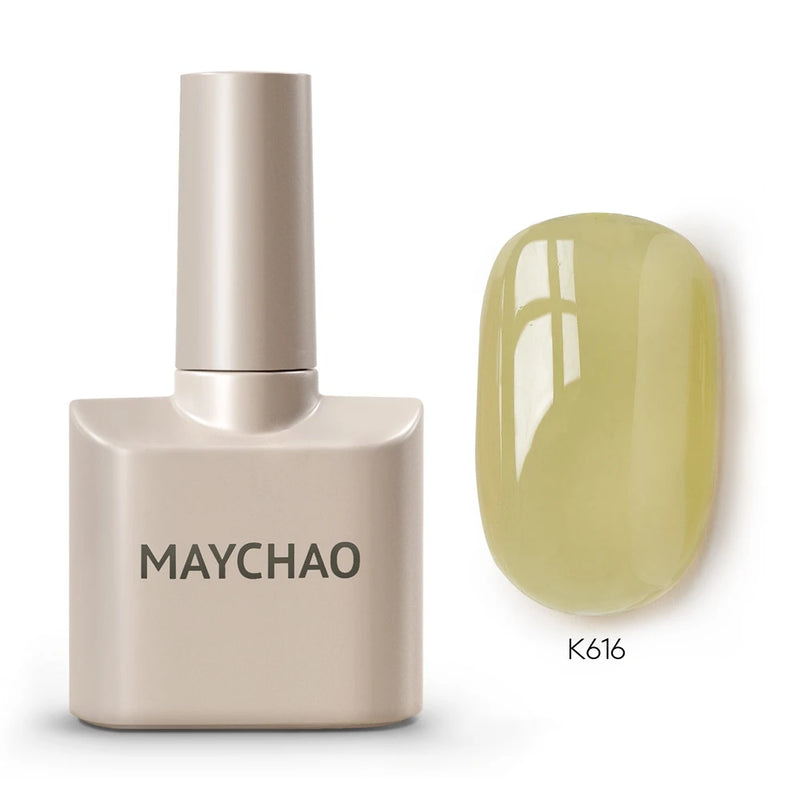 MAYCHAO 12ml Gel Nail Polish – 48 Vibrant Colors, Semi-Permanent UV LED Glossy & Frosted Finish