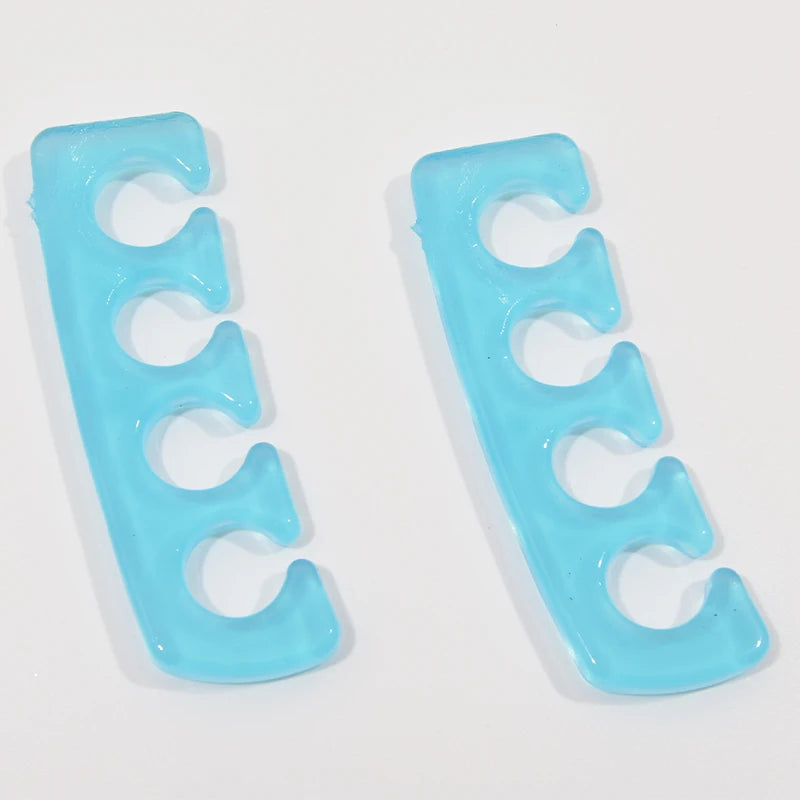 2pcs Soft Silicone Toe & Finger Separators – Flexible Nail Polish Pedicure Spacers in 5 Colours