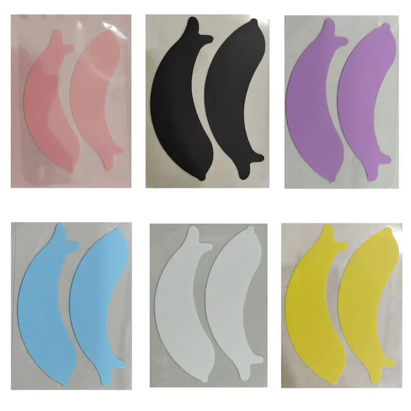 Silicone Eyelash Perm Pads – Dolphin Shape Lash Lift Shields for 3D Curling & Extension