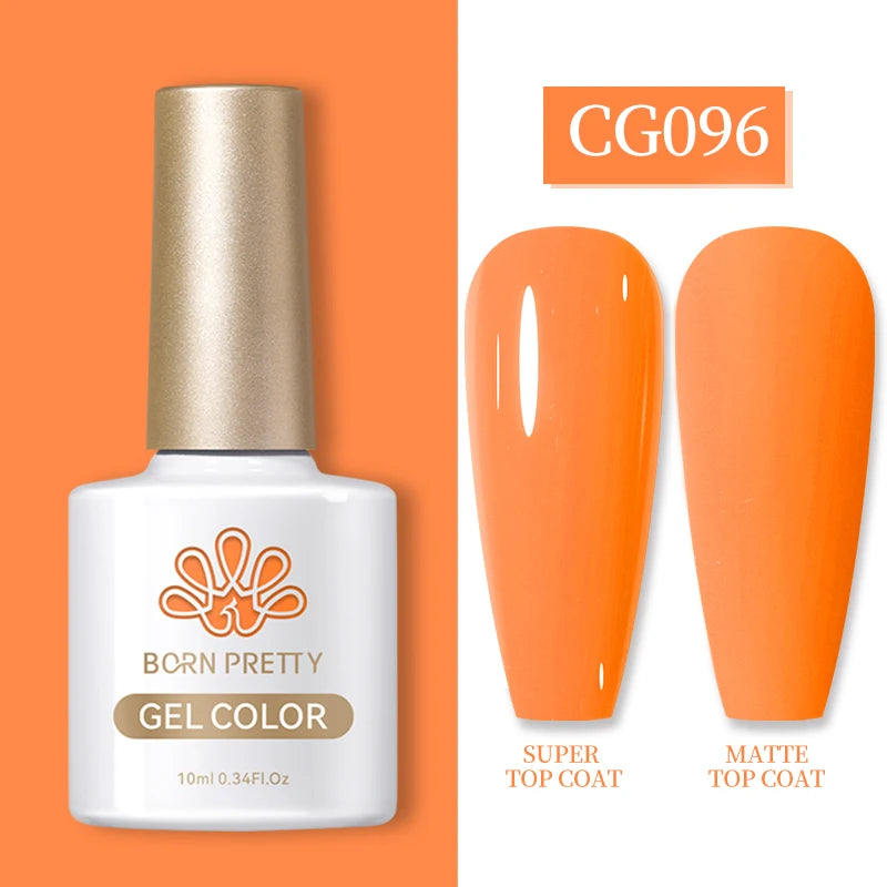 BORN PRETTY 10ml Gel Nail Polish – 130 Colours Semi-Permanent Varnish, Gel for Base and Top Coat