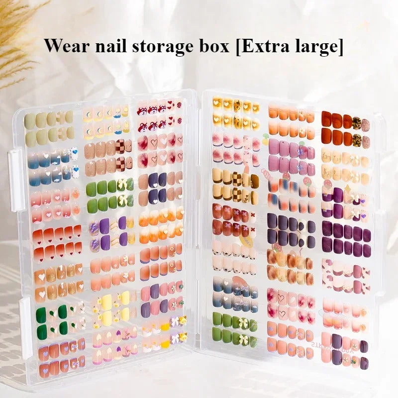 Transparent Nail Art Storage Book – Dustproof Display for Nail Designs