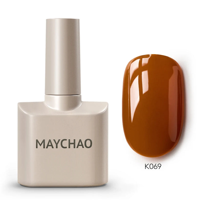 MAYCHAO 12ml Gel Nail Polish – 48 Vibrant Colors, Semi-Permanent UV LED Glossy & Frosted Finish