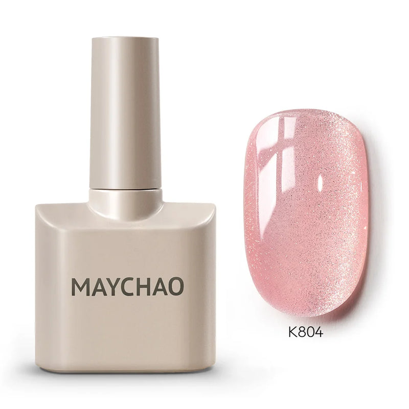 MAYCHAO 12ml Gel Nail Polish – 48 Vibrant Colors, Semi-Permanent UV LED Glossy & Frosted Finish