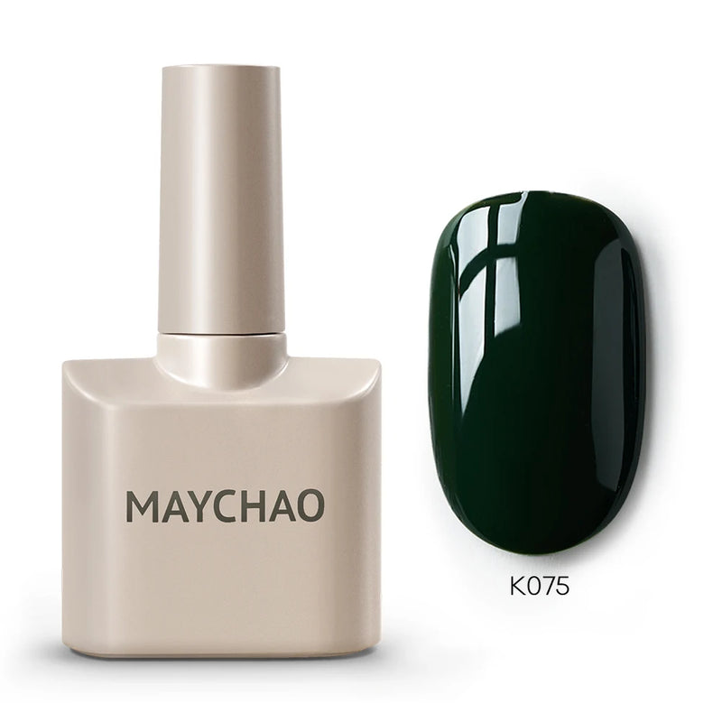 MAYCHAO 12ml Gel Nail Polish – 48 Vibrant Colors, Semi-Permanent UV LED Glossy & Frosted Finish