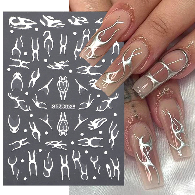 Gradient 3D Jelly Nail Stickers – Ombre Red & Pink Blush Translucent Gel Polish Wraps & More