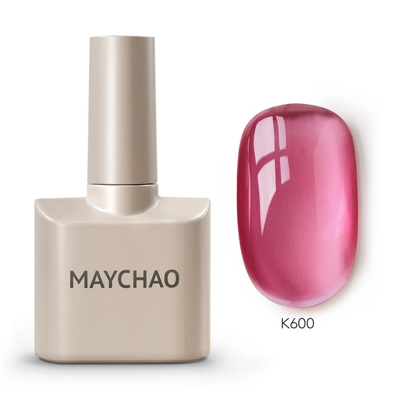 MAYCHAO 12ml Gel Nail Polish – 48 Vibrant Colors, Semi-Permanent UV LED Glossy & Frosted Finish