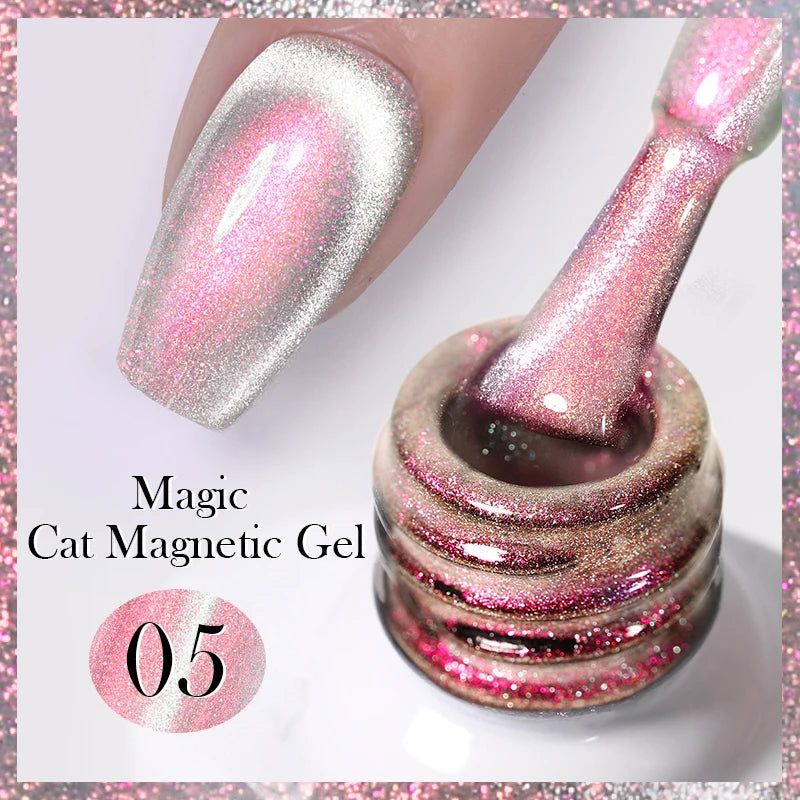 BORN PRETTY 10ml Purple Water Light Cat Magnetic Gel Polish – Soak Off UV LED Varnish