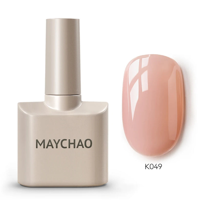 MAYCHAO 12ml Gel Nail Polish – 48 Vibrant Colors, Semi-Permanent UV LED Glossy & Frosted Finish