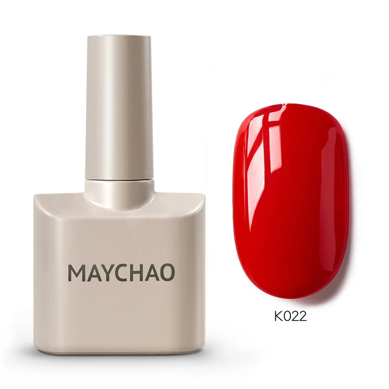 MAYCHAO 12ml Gel Nail Polish – 48 Vibrant Colors, Semi-Permanent UV LED Glossy & Frosted Finish