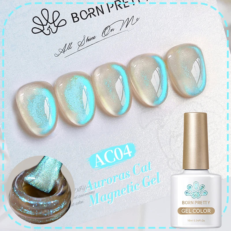 BORN PRETTY 10ml Silver Water Light Cat Magnetic Gel Nail Polish – Semi Permanent