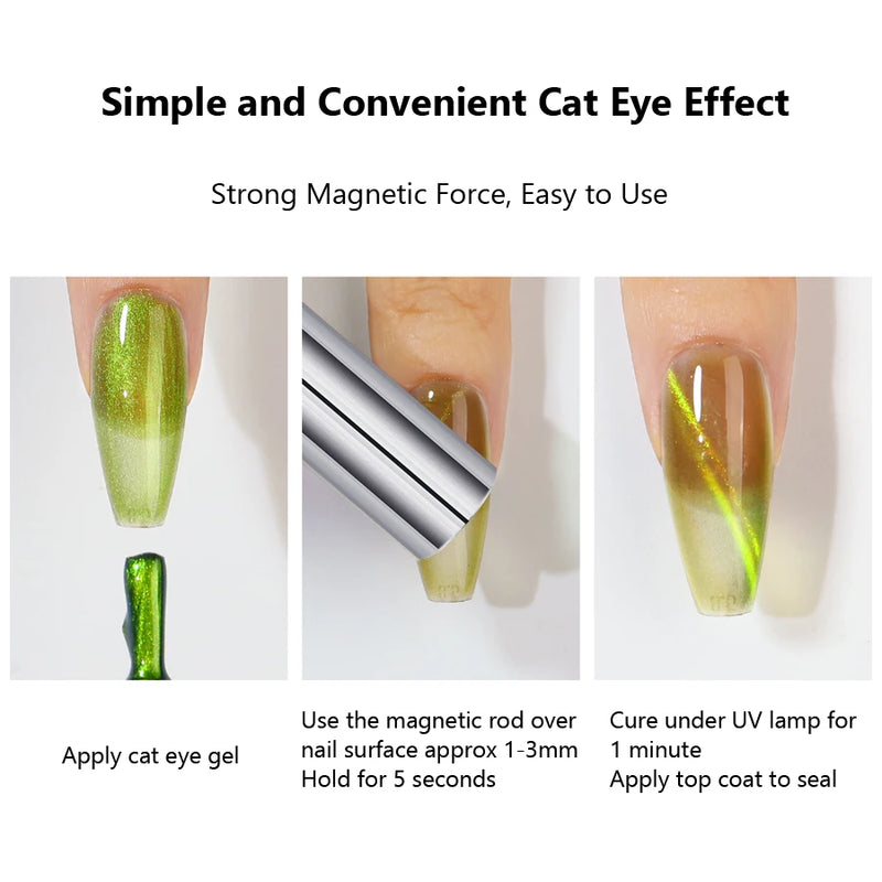 1PC Strong Magnetic Rod for Cat Eye Gel Polish Nail Magnet Tool Double-head Magnet Pen Magnet Stick