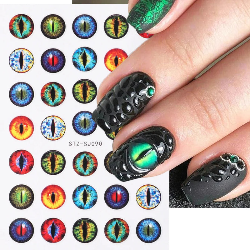 3D Nail Stickers – Self-Adhesive Nail Decals for DIY Manicure & Nail Art Decoration