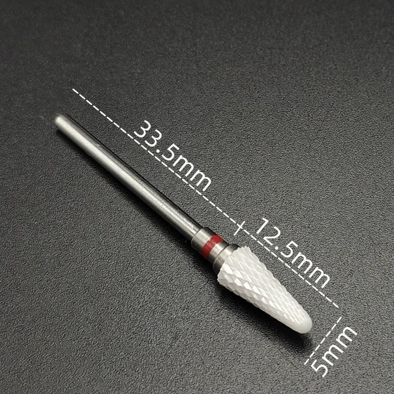 Ceramic Carbide Nail Drill Bit – Electric Milling Cutter for Manicure & Pedicure