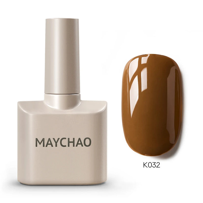 MAYCHAO 12ml Gel Nail Polish – 48 Vibrant Colors, Semi-Permanent UV LED Glossy & Frosted Finish