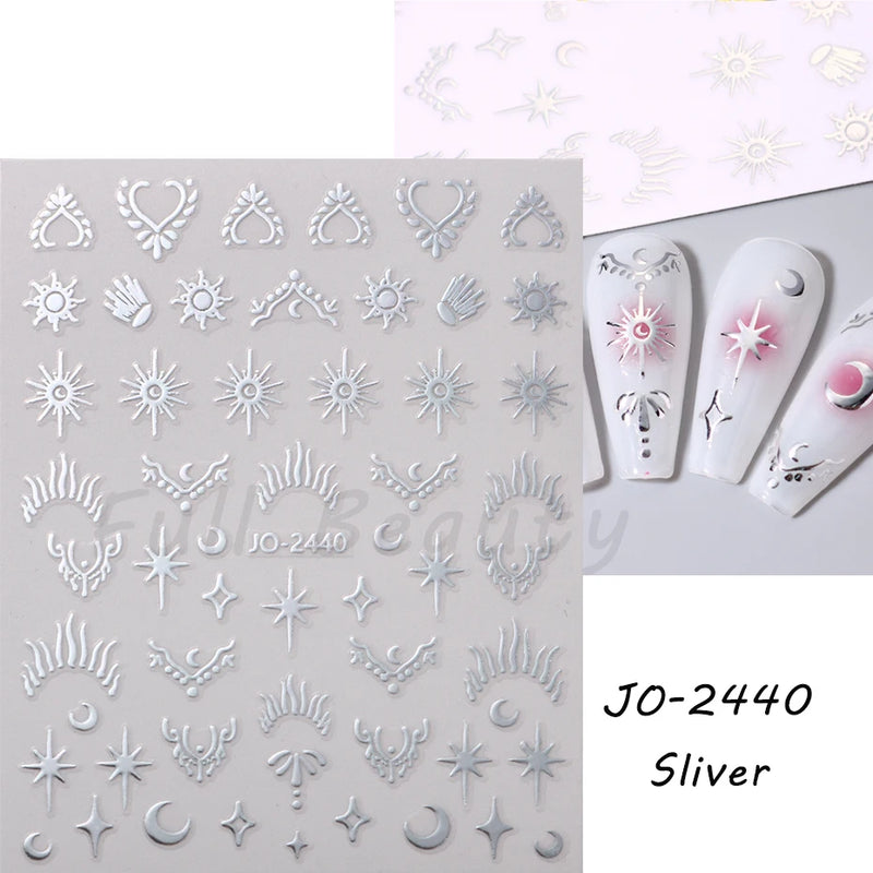 Cute 3D Cartoon Animal Nail Stickers – Dog, Cat & Bunny & More Self-Adhesive Manicure Decals