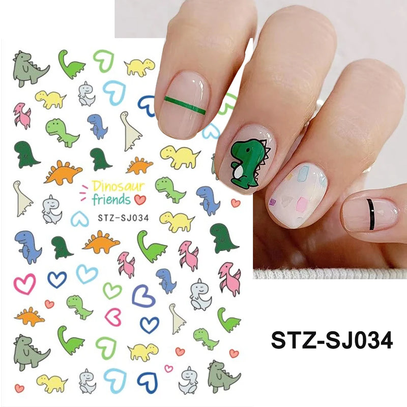 3D Nail Stickers – Self-Adhesive Nail Decals for DIY Manicure & Nail Art Decoration