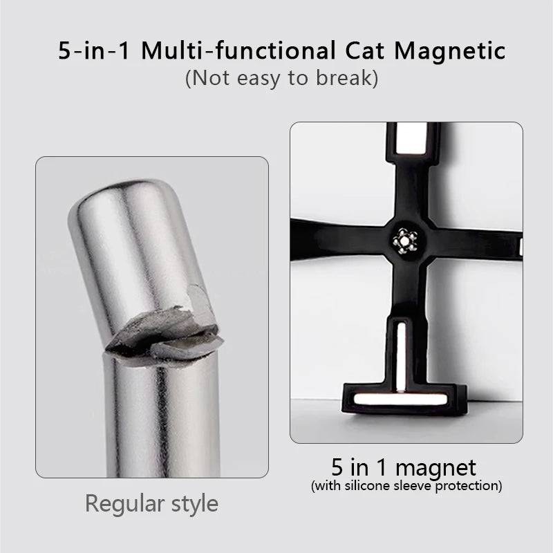 5 IN 1 Multi-function Nail Magnetic Stick With Sleeve Cat Magnet Board