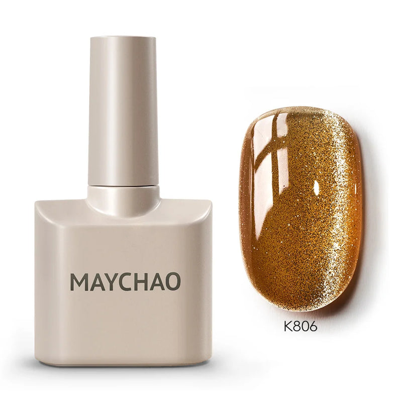 MAYCHAO 12ml Gel Nail Polish – 48 Vibrant Colors, Semi-Permanent UV LED Glossy & Frosted Finish